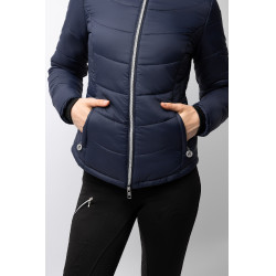 Chaqueta de equitación acolchada Horze Astrid para mujer Azul polar Chaqueta de equitación acolchada Horze Astrid para mujer Azul polar