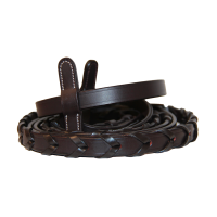 Riendas trenzadas Canter Castaño Marrón