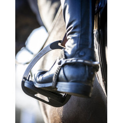 Estribos LeMieux Vector Control Negro / aluminio Estribos LeMieux Vector Control Negro / aluminio