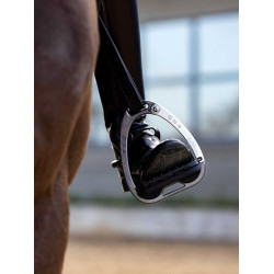 Estribos LeMieux Vector Control Carbón / plata Gris