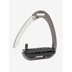 Estribos LeMieux Vector Control Carbón / plata Gris