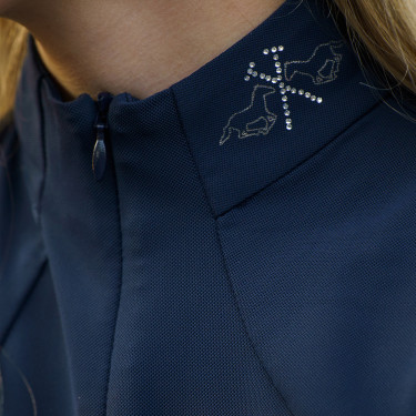 Polo de concurso infantil HV Polo Laluna Marino Azul marino