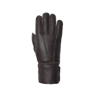 Guantes Lana piel de oveja Horze Marrón oscuro