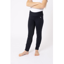 Mallas de montar de silicona con asiento completo para niños Horze Active Kids Winter Azul marino oscuro Mallas de montar de silicona con asiento completo para niños Horze Active Kids Winter Azul marino oscuro
