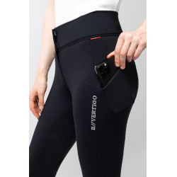 Pantalones de Montar Térmicos conAsiento Completo de Silicona para Mujer Justine B Vertigo Negro Pantalones de Montar Térmicos conAsiento Completo de Silicona para Mujer Justine B Vertigo Negro
