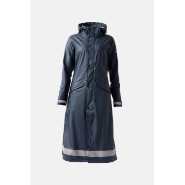 Impermeable Horze Hazel para mujer largo con aberturas Impermeable Horze Hazel para mujer largo con aberturas