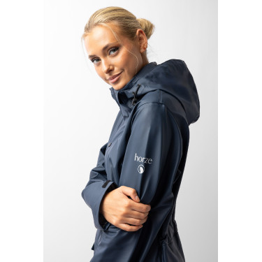Impermeable Horze Hazel para mujer largo con aberturas Impermeable Horze Hazel para mujer largo con aberturas