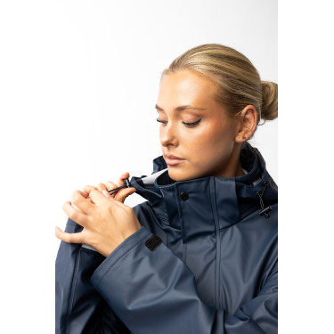 Impermeable Horze Hazel para mujer largo con aberturas Impermeable Horze Hazel para mujer largo con aberturas