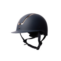 Casco Atmos Metallic II Horze Marino / oro rosa