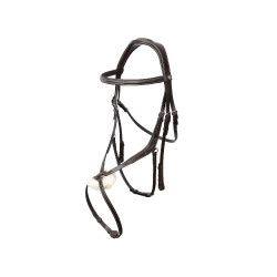 Brida Monterrey muserola mexicana Horze Coñac Marrón