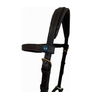 Side-pull de cuero T de T Havana oscuro Marr&amp;amp;amp;oacute;n