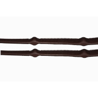 Riendas de goma T de T topes Havana oscuro Marrón