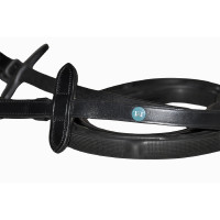 Riendas de goma T de T topes Havana oscuro Marrón