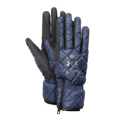 Guantes de equitación impermeables y acolchados B Vertigo Onyx
