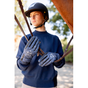Guantes de equitación impermeables y acolchados B Vertigo Onyx Guantes de equitación impermeables y acolchados B Vertigo Onyx