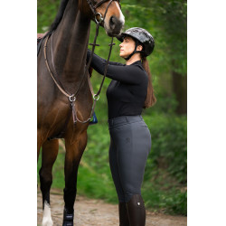 Pantalón Pikeur Linn grip rodillas mujer Sombra oscura Gris Pantalón Pikeur Linn grip rodillas mujer Sombra oscura Gris