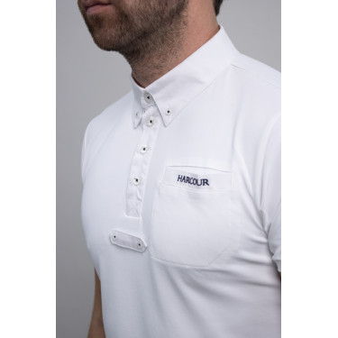 Polo Harcour Crystallo Blanco