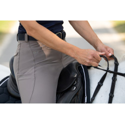 Pantalón Pikeur Laure mujer full grip talle media 3006 Gris pardo Marrón