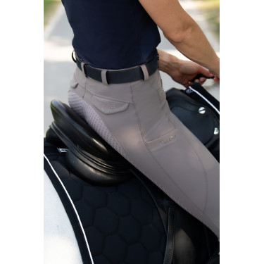 Pantalón Pikeur Laure mujer full grip talle media 3006 Gris pardo Marrón