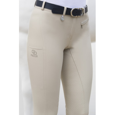 Pantalón Pikeur mujer Vally full grip 6106 talle medio alto Crema vainilla Beige