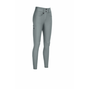 Pantalón Amia 6805 Pikeur grip en las rodillas talle medio alto mujer Jade Azul