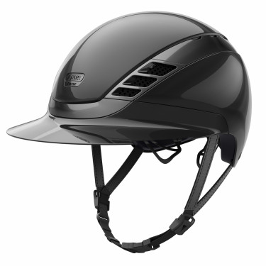 Casco de equitación Abus Airluxe Chrome L.V Negro brillante Casco de equitación Abus Airluxe Chrome L.V Negro brillante
