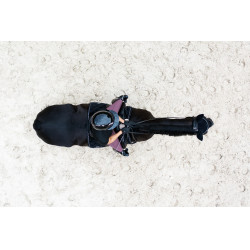 Casco de equitación Abus Airluxe Chrome L.V Negro brillante