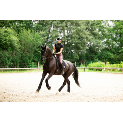 Casco de equitación Abus Airluxe Chrome L.V Negro brillante