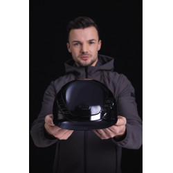 Casco de equitación Abus Airluxe Chrome L.V Negro brillante