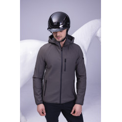 Casco de equitación Abus Airluxe Chrome L.V Negro brillante