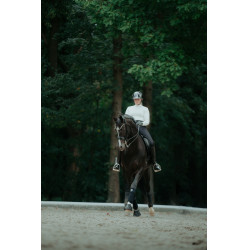 Casco de equitación Abus Airluxe Chrome L.V Negro brillante