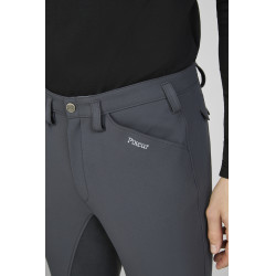 Pantalón Pikeur hombre Rossini culera de imitación 7508 talle medio alto Sombra oscura Gris