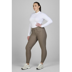 Pantalón Amia 6805 Pikeur grip en las rodillas talle medio alto mujer Gris pardo Marrón Pantalón Amia 6805 Pikeur grip en las rodillas talle medio alto mujer Gris pardo Marrón