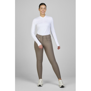 Pantalón Amia 6805 Pikeur grip en las rodillas talle medio alto mujer Gris pardo Marrón Pantalón Amia 6805 Pikeur grip en las rodillas talle medio alto mujer Gris pardo Marrón