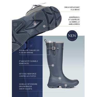 Botas de goma LeMieux Ultra Stride Wellington Roble