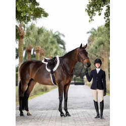 Brida Hunter con cordones LeMieux Habana / plata Marr&amp;oacute;n