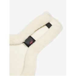 Kurzer Bauchlatz-Schutzgurt LeMieux Anatomic Merino+ Natural Marrón