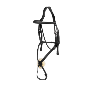 Cabezada con muserola combinada trenzada Dy'on Negro Cabezada con muserola combinada trenzada Dy'on Negro