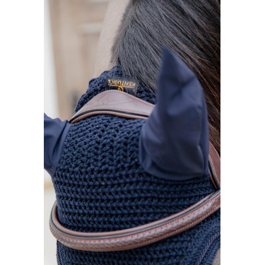 Cabezada con muserola combinada trenzada Dy'on Marrón