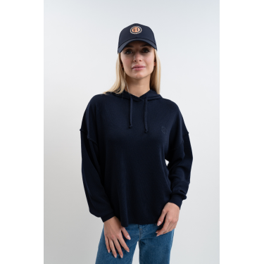 Sudadera con capucha Plume Harcour mujer Marino Azul marino