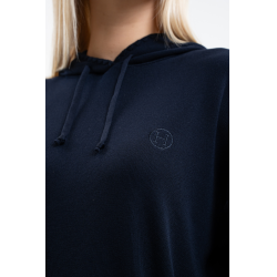 Sudadera con capucha Plume Harcour mujer Marino Azul marino