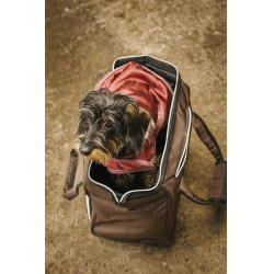 Bolsa de cuidado con ruedas EQUITHEME Castaño Marrón