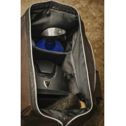 Bolsa de cuidado con ruedas EQUITHEME Castaño Marrón