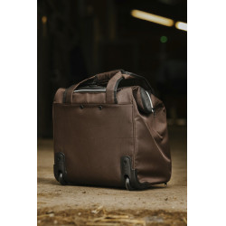 Bolsa de cuidado con ruedas EQUITHEME Castaño Marrón