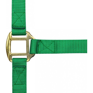 Cabezada de nylon forrada de cuero Cabezada de nylon forrada de cuero