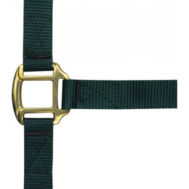 Cabezada de nylon forrada de cuero Cabezada de nylon forrada de cuero