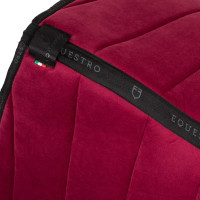 Manta de salto de terciopelo y tejido técnico Equestro Vino / negro Rojo Manta de salto de terciopelo y tejido técnico Equestro Vino / negro Rojo