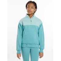 Jersey LeMieux con cremallera corta Kate Young Rider Piedra Gris