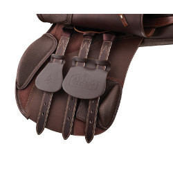 Silla Arena mixta pony Castaño Marrón