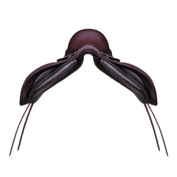 Silla mixta Bates Wide de cuero Heritage Castaño Marrón